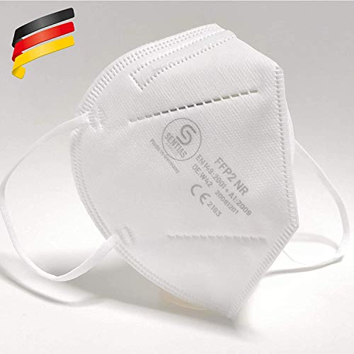 Sentias FFP2 Atemschutzmaske - 50 Stück - Schutzmaske Made in Germany - FFP Maske